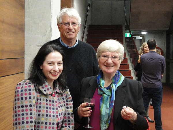 Photo: Pina Tarricone, Roger Atkinson and Clare McBeath