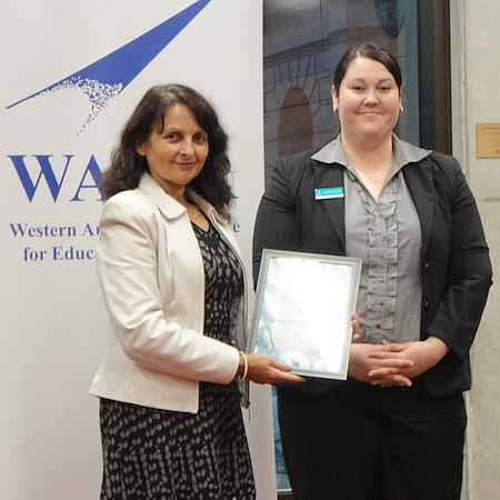 Photo: in absentia award