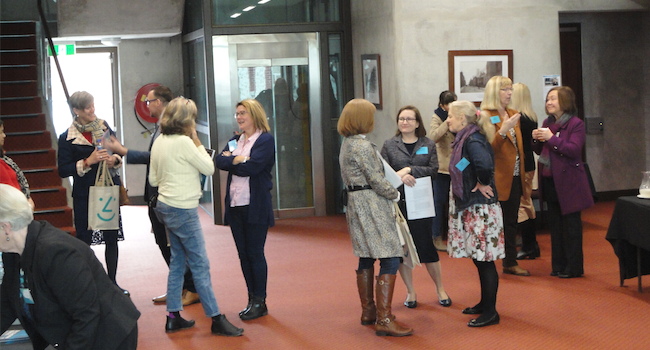 Photo: Delegates beginning to arrive