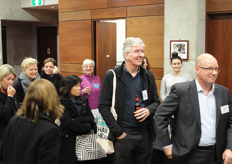 Photo: Viewing the raffle ticket drawing ...